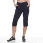Petite Tek Gear&reg; Drawstring Straight-leg Capris, Women's, Size: S Petite, Blue