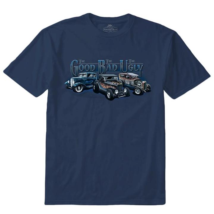 Big & Tall Newport Blue Good Bad Ugly Hot Rod Tee, Men's, Size: 3xl Tall, Dark Grey