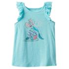 Disney's The Little Mermaid Ariel Girls 4-10 Make A Splash Flutter Tank By Jumping Beans&reg;, Girl's, Size: 6, Brt Blue