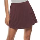 Juniors' Mudd&reg; Cupro Wrap Skort, Teens, Size: Medium, Purple