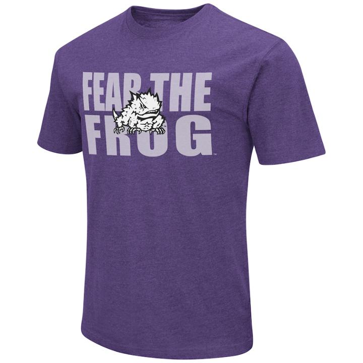 Men's Tcu Horned Frogs Motto Tee, Size: Xxl, Drk Purple