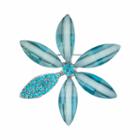 Aqua Flower Pin, Women's, Turq/aqua