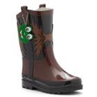 Western Chief Western Cowboy Toddler Boys' Waterproof Rain Boots, Boy's, Size: 10 T, Med Brown