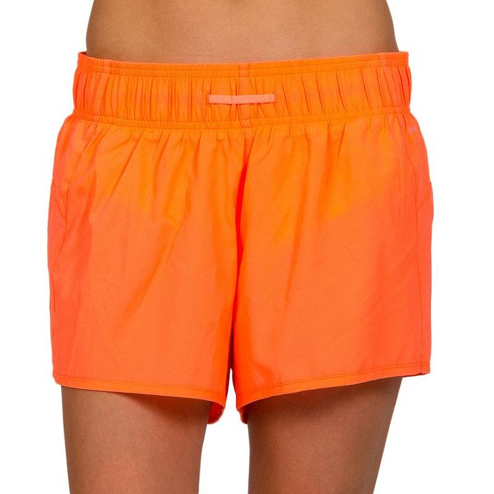 Women's Jockey Sport Air Woven Running Shorts, Size: Xl, Brt Orange