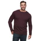 Big & Tall Croft & Barrow&reg; Classic-fit Easy-care Henley, Men's, Size: 2xb, Drk Purple