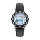 Disney's Frozen Olaf Snow Kids' Leather Watch, Boy's, Black