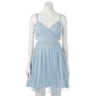 Juniors' Speechless Glitter Tulle Party Dress, Kids Unisex, Size: 3, Med Blue