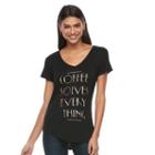 Apt. 9, Women's &reg; V-neck Graphic Tee, Size: Xl, Oxford