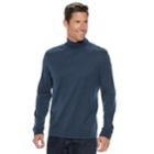 Men's Croft & Barrow&reg; Classic-fit Easy-care Interlock Turtleneck, Size: Xxl, Dark Blue