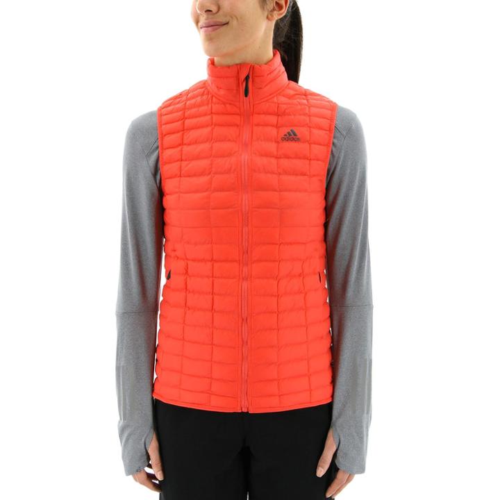 Women's Adidas Outdoor Flyloft Quilted Puffer Vest, Size: Xs, Med Pink