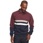Big & Tall Safe Harbor Classic-fit Banded-bottom Polo, Men's, Size: L Tall, Dark Red
