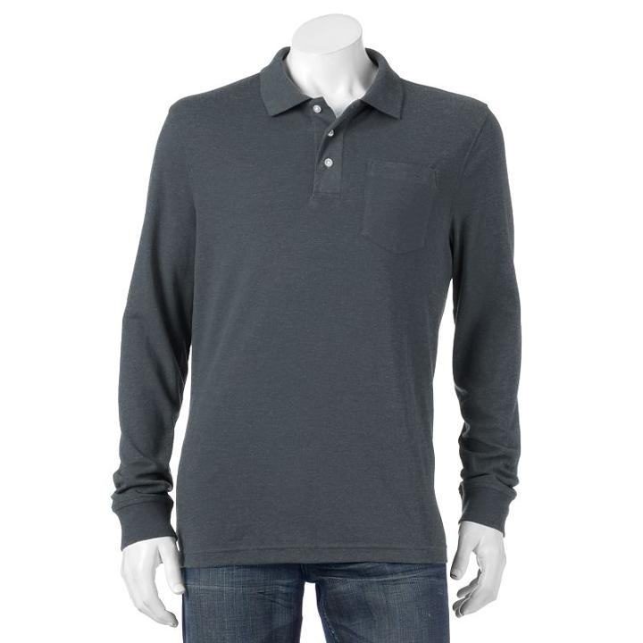 Men's Croft & Barrow&reg; Classic-fit Easy-care Interlock Polo, Size: Small, Dark Blue