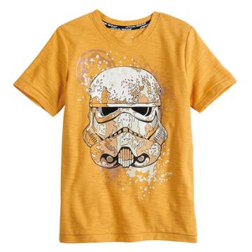Boys 4-7x Star Wars A Collection For Kohl's Stormtrooper Slubbed Graphic Tee, Size: 7, Lt Orange
