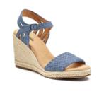 Sonoma Goods For Life&trade; Anet Women's Espadrille Wedge Sandals, Size: Medium (11), Med Blue