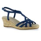Easy Street Ryanne Women's Wedge Sandals, Size: Medium (7), Blue