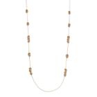 Dana Buchman Long Ring Cluster Station Necklace, Women's, Gold