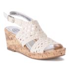 So&reg; Entertainer Girls' Wedge Sandals, Size: 13, Natural