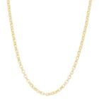 14k Gold Over Silver Adjustable Rolo Chain Necklace, Women's, Size: 22, Yellow