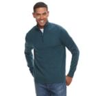 Men's Croft & Barrow&reg; Quarter-zip Sweater, Size: Large, Dark Blue