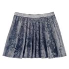 Girls 7-16 & Plus Size So&reg; Metallic Crushed Velvet Circle Skirt, Size: L/12, Med Grey