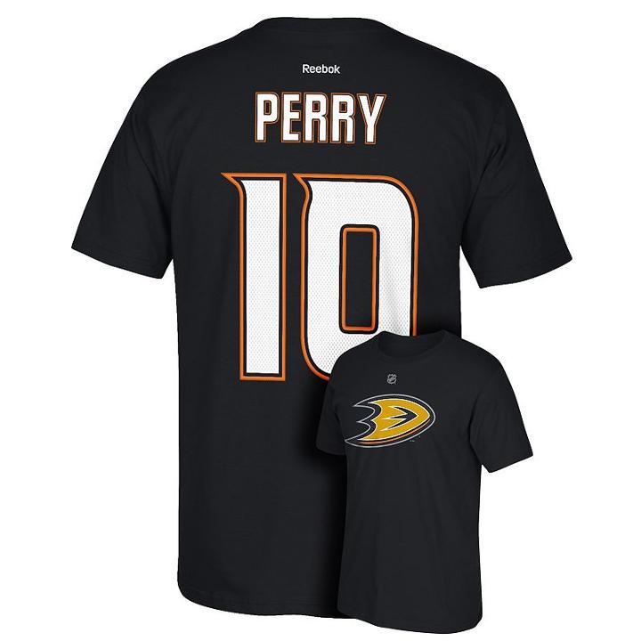 Men's Reebok Anaheim Ducks Corey Perry Premier Tee, Size: Medium, Black