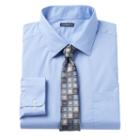 Big & Tall Croft & Barrow&reg; Classic-fit Striped Dress Shirt And Patterned Tie Boxed Set, Men's, Size: 20 34/5b, Lt Purple
