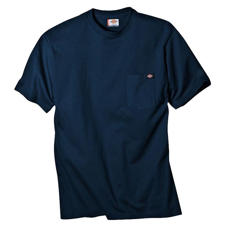 Big & Tall Dickies Solid Pocket Tee, Men's, Size: Xl Tall, Blue