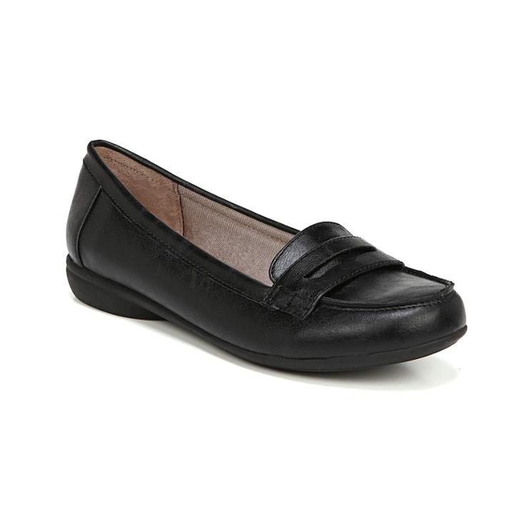 Lifestride Aida Women's Penny Loafers, Size: Medium (9.5), Black