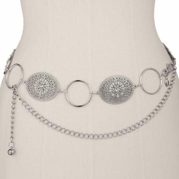 Xoxo Medallion Linked Chain Belt - Extended Size