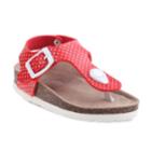 Rugged Bear Polka Dot Toddler Girls' Sandals, Size: 9 T, Red