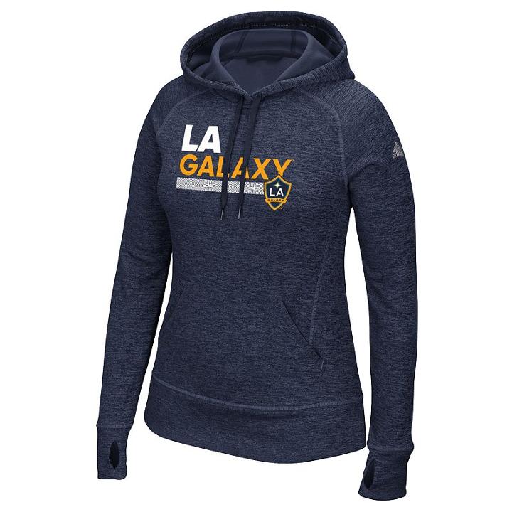 Women's Adidas Los Angeles Galaxy Team Bar Hoodie, Size: Large, Black