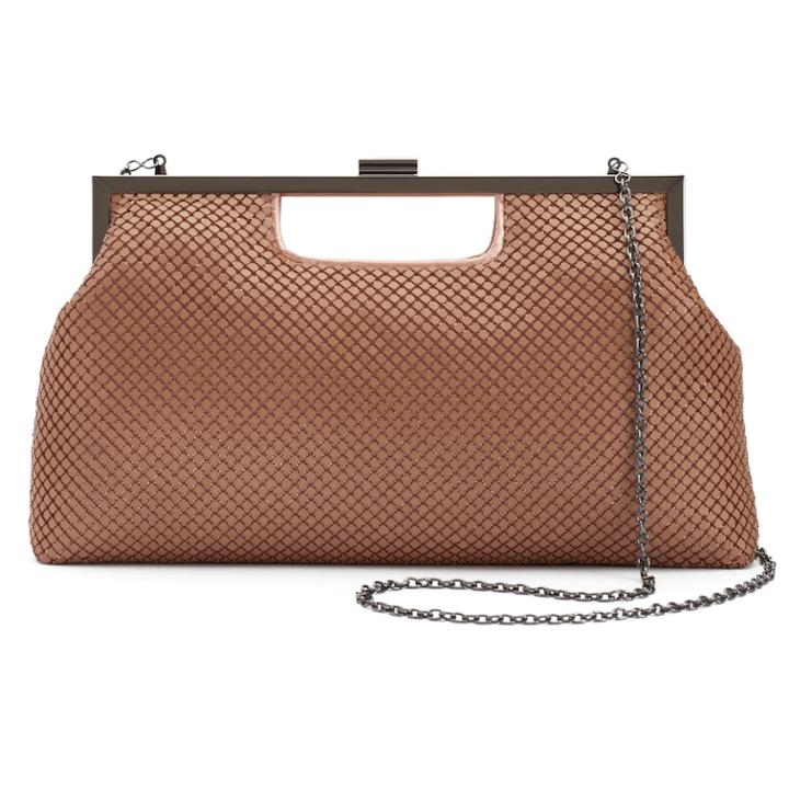 Lenore By La Regale Mesh Clutch, Women's, Brown