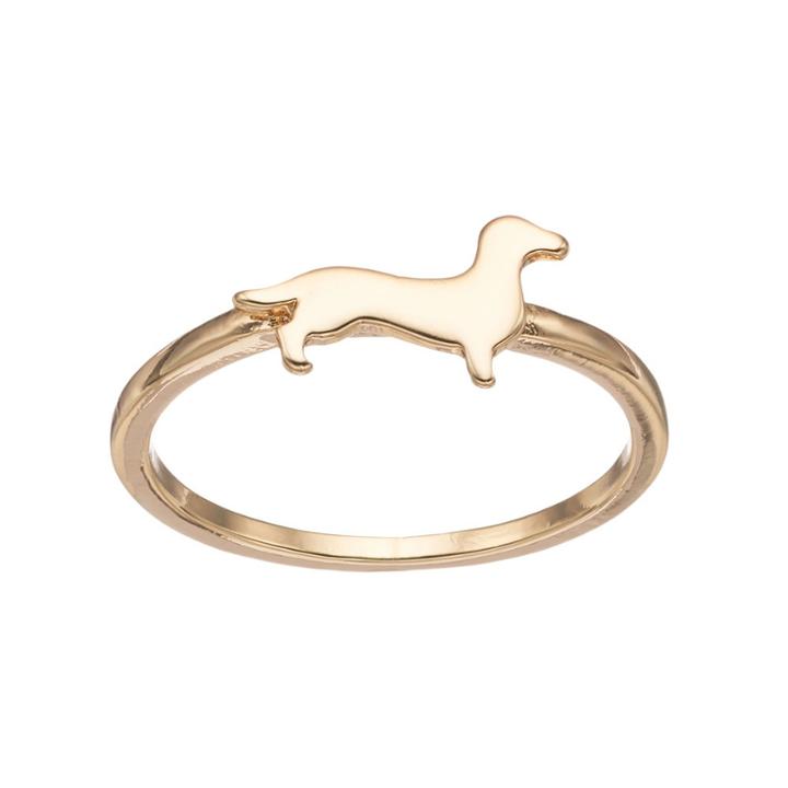 Lc Lauren Conrad Daschund Ring, Women's, Size: 7.50, Gold