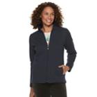Petite Croft & Barrow&reg; Quilted Jacket, Women's, Size: Xl Petite, Dark Blue