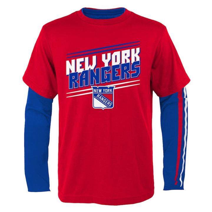 Boys 8-20 New York Rangers First Line Tee Set, Size: M 10-12, Red