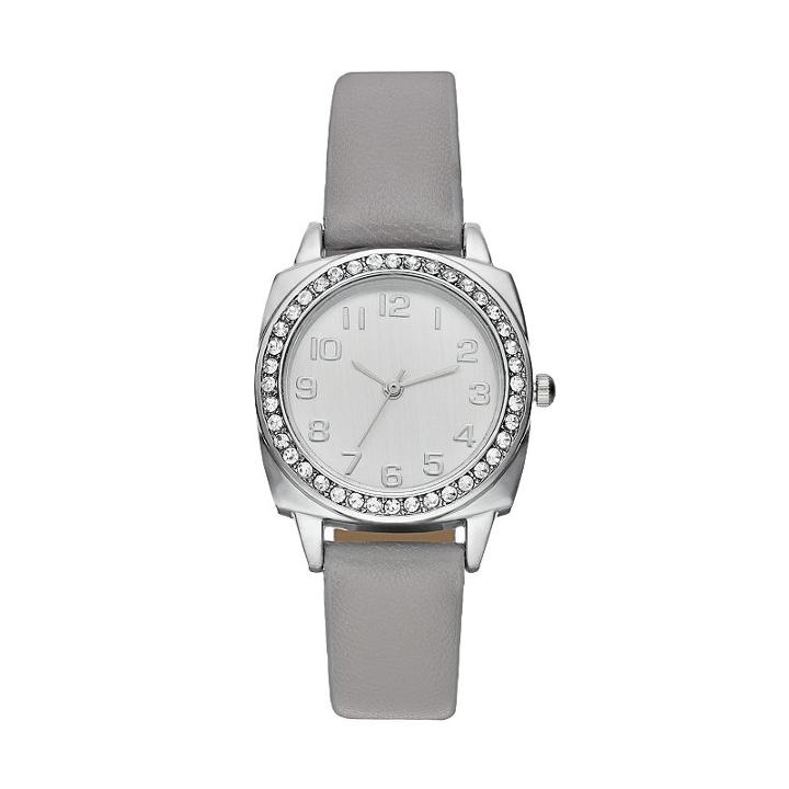 Women's Crystal Watch, Size: Small, Grey