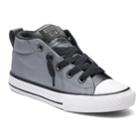 Boy's Converse Chuck Taylor All Star Street Mid Shoes, Size: 11, Med Grey
