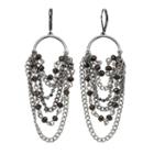 Simply Vera Vera Wang Nickel Free Two Tone Beaded Chain Waterfall Earrings, Women's, Multicolor