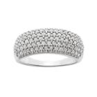1 Carat T.w. Diamond Sterling Silver Ring, Women's, Size: 7, White
