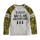 Boys 4-12 Sonoma Goods For Life&trade; Raglan Graphic Tee, Size: 7, Med Grey