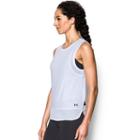 Women's Under Armour Favorite Mesh Graphic Tank, Size: Large, White
