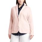 Plus Size Chaps Knit Blazer, Women's, Size: 1xl, Pink