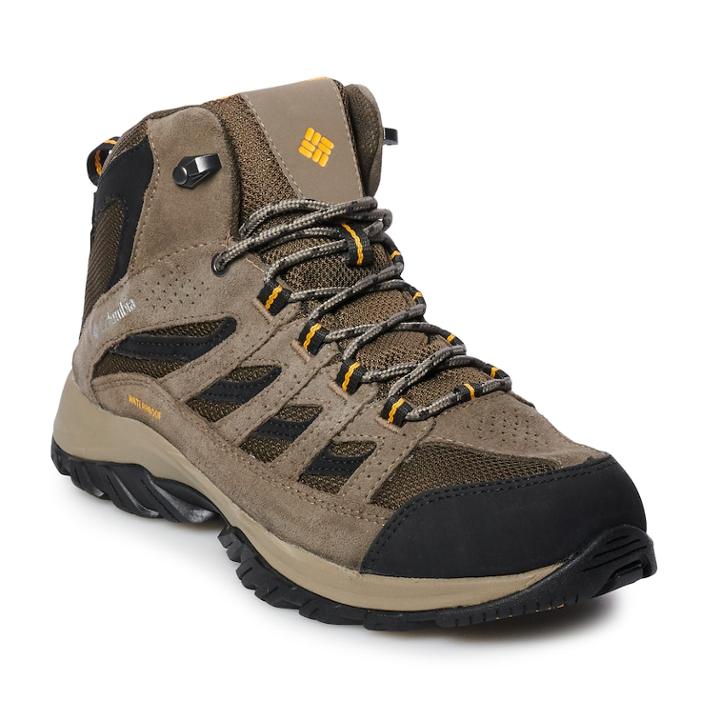 Columbia Crestwood Mid Men's Waterproof Hiking Boots, Size: 10.5, Lt Brown