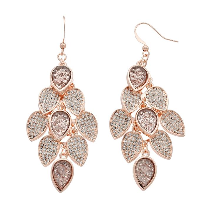 Jennifer Lopez Gala Glam Leaf Kite Earrings, Women's, Multicolor