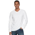 Men's Sonoma Goods For Life&trade; Classic-fit Flexwear V-neck Tee, Size: Xl, White