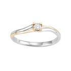 10k White Gold 1/10 Carat T.w. Diamond Promise Ring, Women's, Size: 9