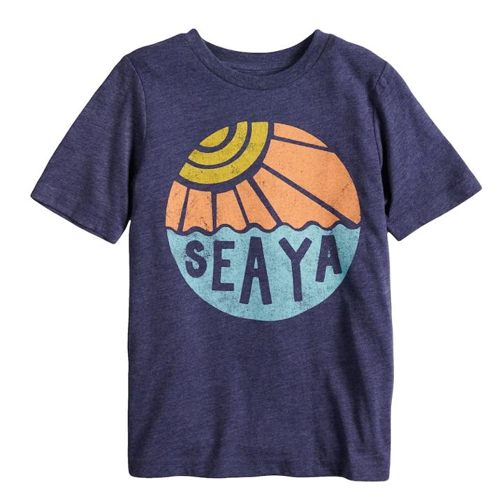 Boys 4-10 Jumping Beans&reg; Sea Ya Sun Graphic Tee, Size: 8, Blue (navy)