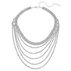 Crystal Avenue Cup Chain Swag Choker Necklace, Women's, Size: 11.5, Grey