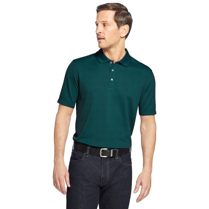 Men's Van Heusen Air Classic-fit Performance Polo, Size: Small, Turquoise/blue (turq/aqua)