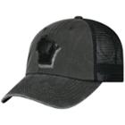 Adult Top Of The World Wisconsin Badgers Land Vintage-washed Cap, Men's, Black